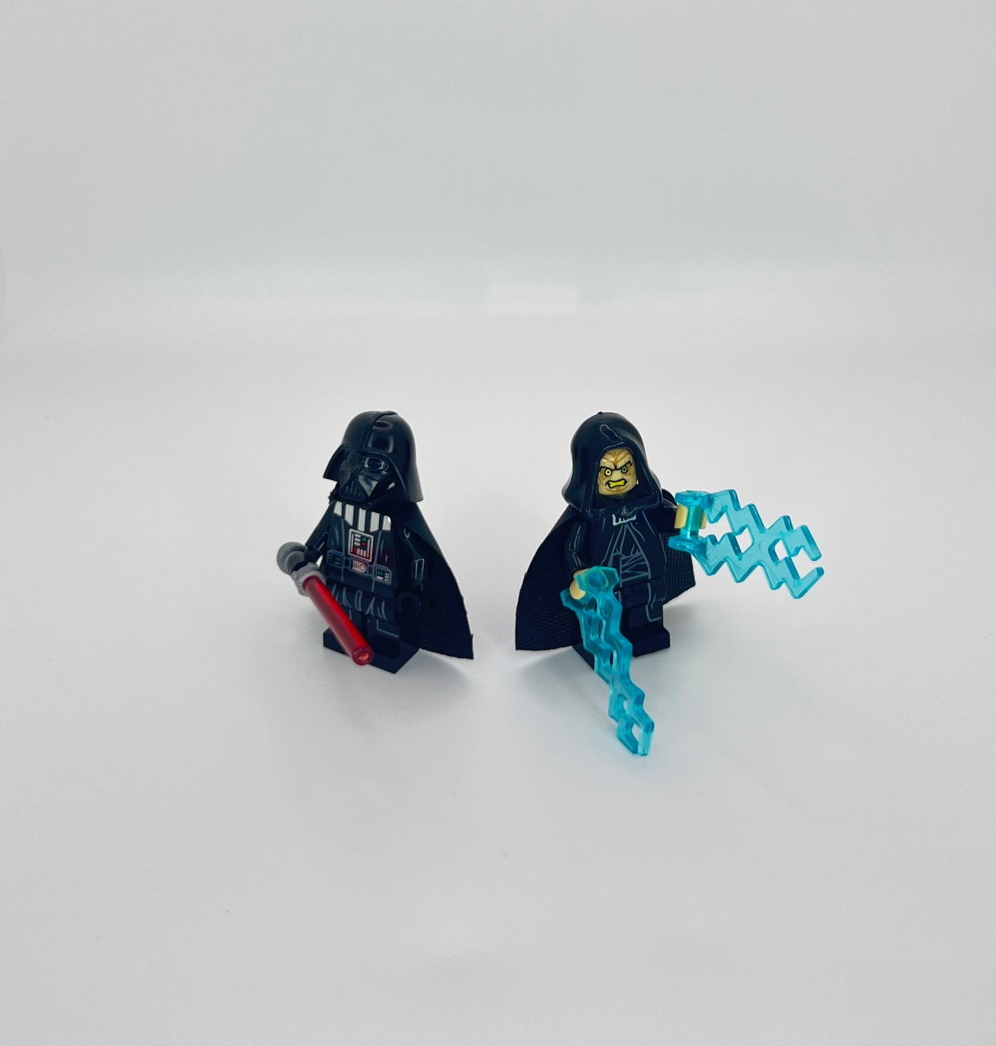 Darth Vader & Emperor Palpatine Minifigure Bundle – Sith Lords with Cape, Hood & Lightning
