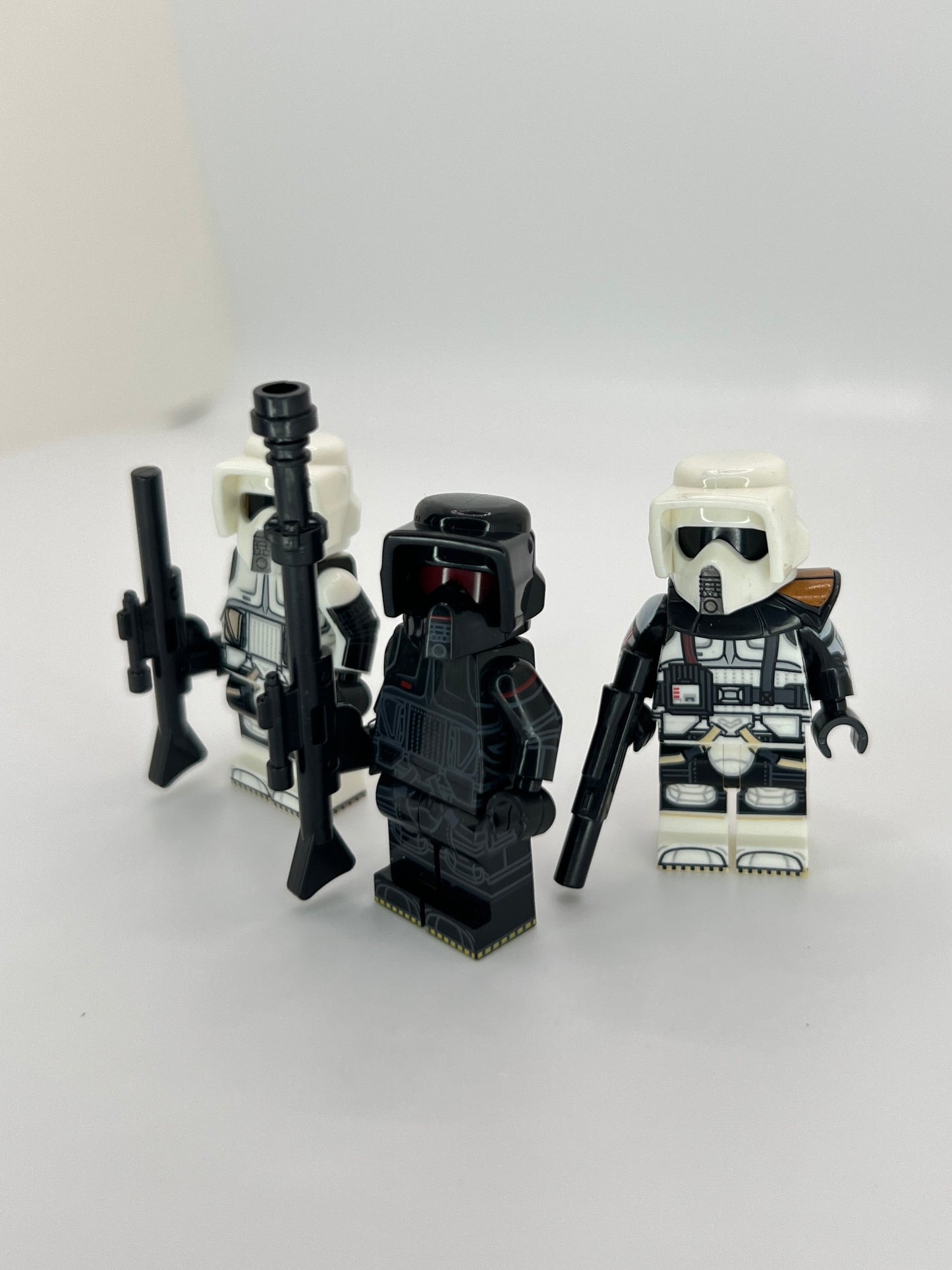 Scout Trooper Bundle – Standard, Captain & Shadow Variant – 3 Minifigure Set