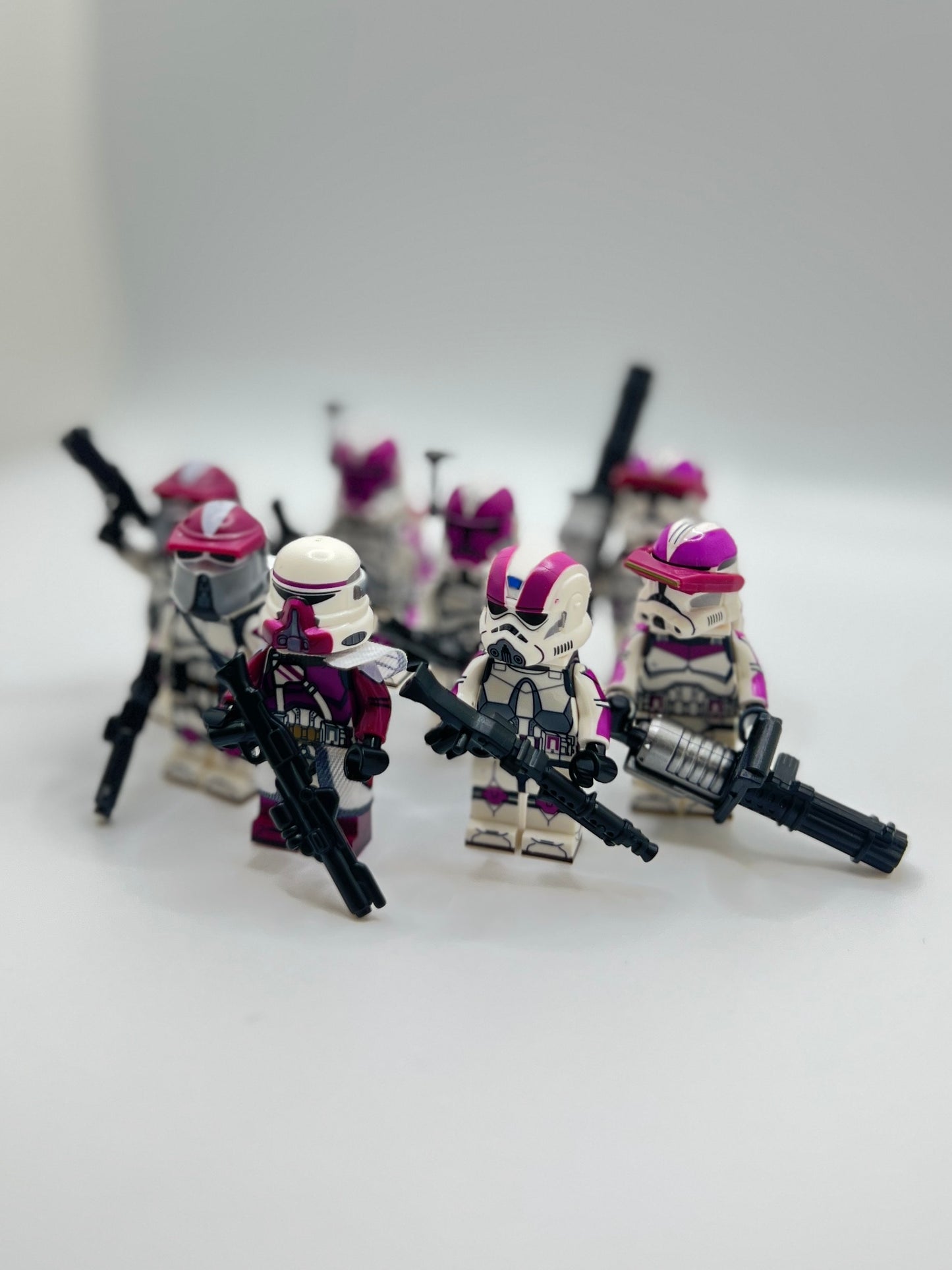 Custom LEGO-Compatible 21st Nova Corps Battlepack β 8 Clone Trooper Minifigure Bundle