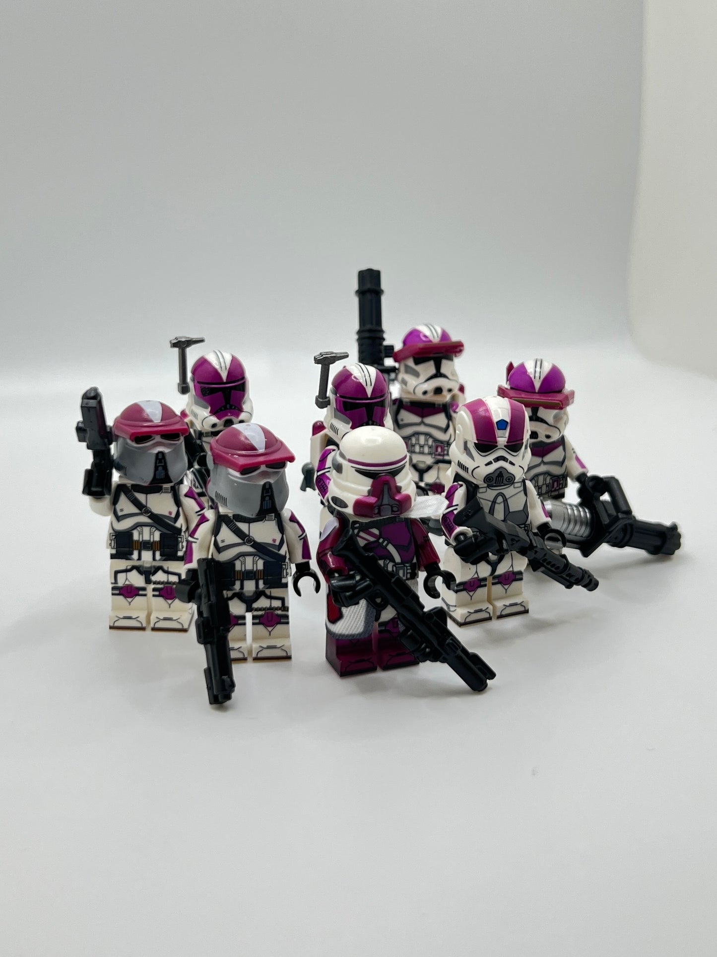 Custom LEGO-Compatible 21st Nova Corps Battlepack β 8 Clone Trooper Minifigure Bundle