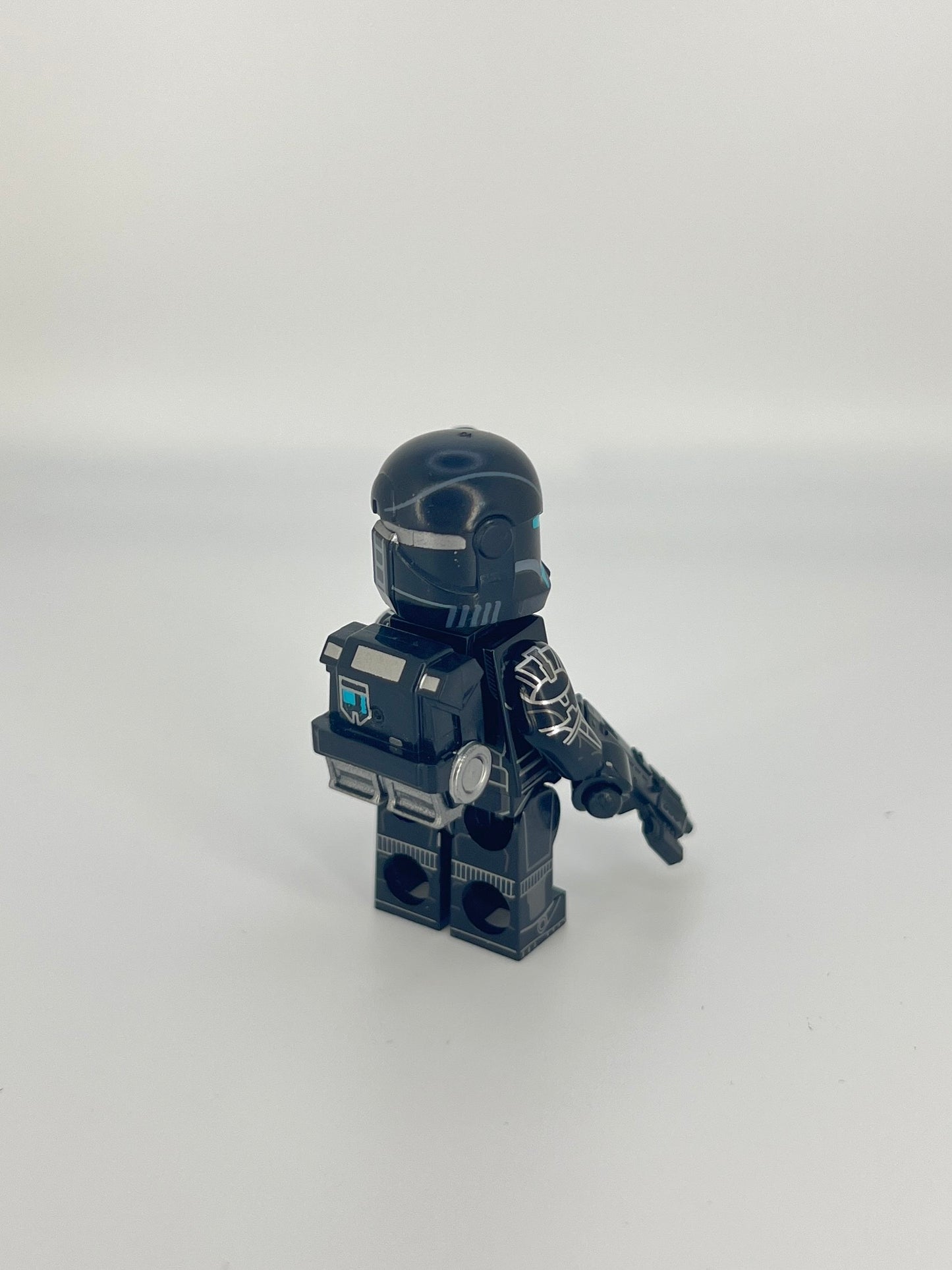 Omega Clone Commando Black Dark Armour Star Wars Custom Minifigure