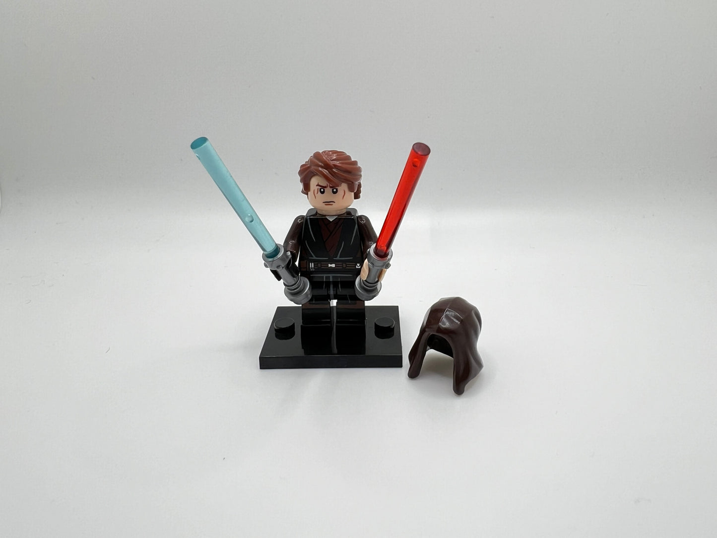 Star Wars Clone Wars Anakin Skywalker Minifigure – Dual Lightsabers + Jedi & Sith Faces