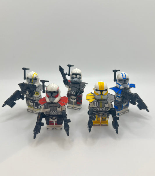 Star Wars ARC Trooper Squad – 5x Custom Elite Clone Commando Minifigures