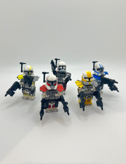 Star Wars ARC Trooper Squad – 5x Custom Elite Clone Commando Minifigures