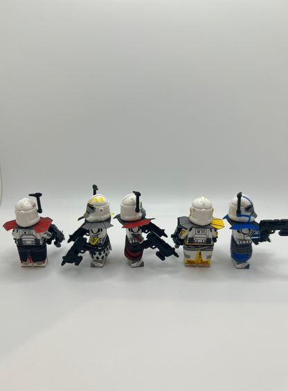 Star Wars ARC Trooper Squad – 5x Custom Elite Clone Commando Minifigures