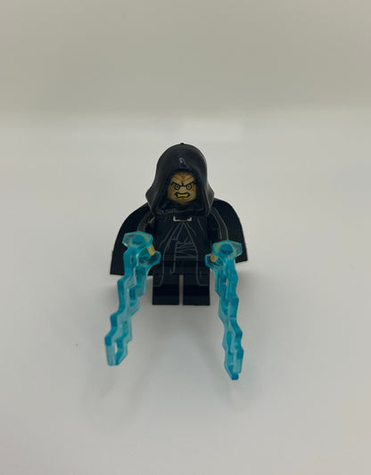 Emperor Palpatine Minifigure – Cape, Hood & Force Lightning Included – Sith Lord