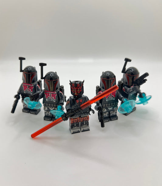Darth Maul & Mauldalorian Minifigure Bundle – Clone Wars Siege of Mandalore – 5 Figure Set