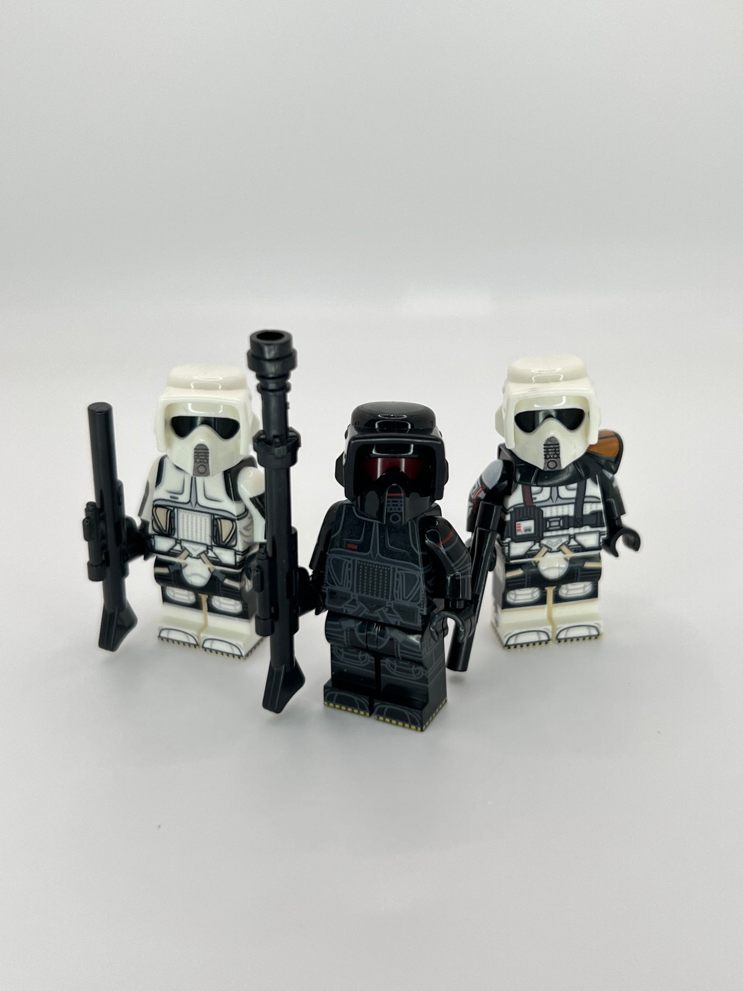Scout Trooper Bundle – Standard, Captain & Shadow Variant – 3 Minifigure Set