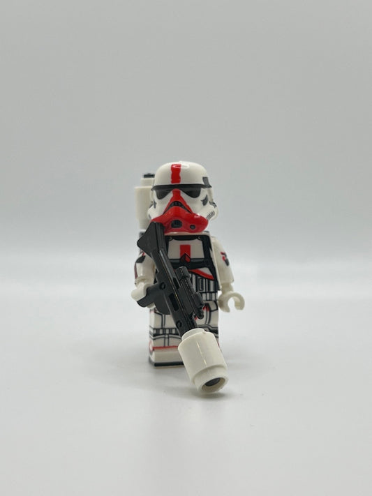 Imperial Shock Trooper Minifigure – Red Marked Elite Stormtrooper