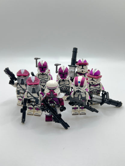 Custom LEGO-Compatible 21st Nova Corps Battlepack – 8 Clone Trooper Minifigure Bundle