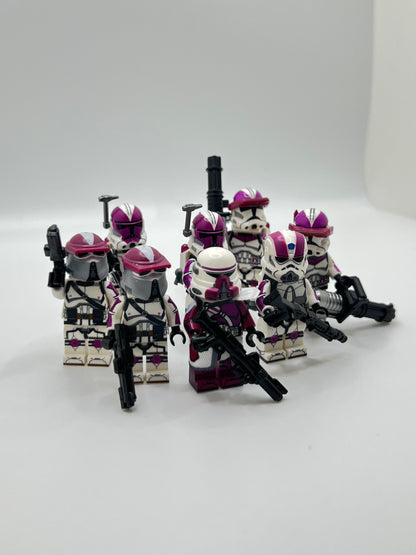 Custom LEGO-Compatible 21st Nova Corps Battlepack – 8 Clone Trooper Minifigure Bundle