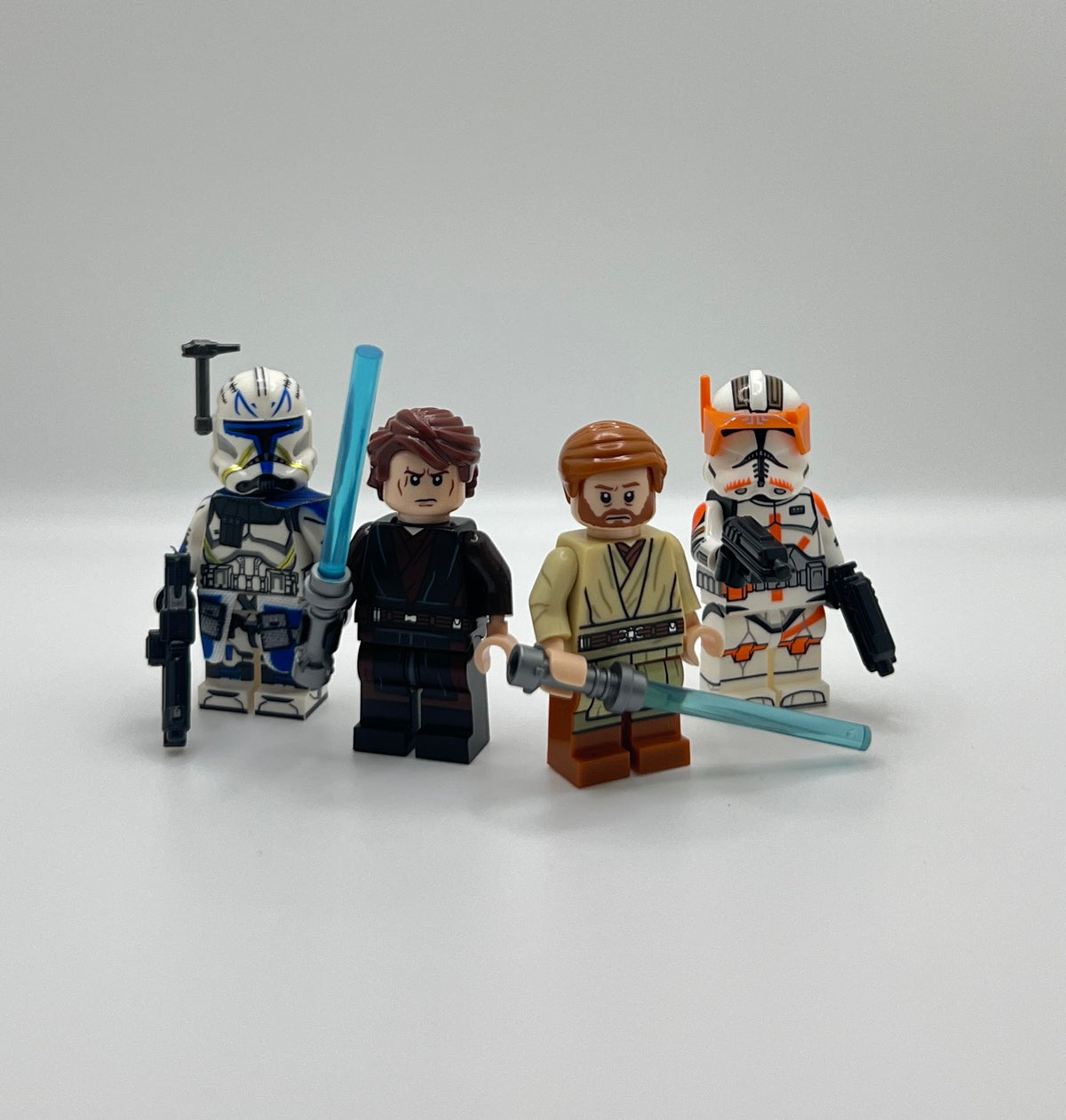 Anakin Obi-Wan Captain Rex Commander Cody