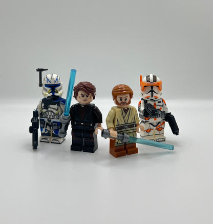 Anakin Obi-Wan Captain Rex Commander Cody