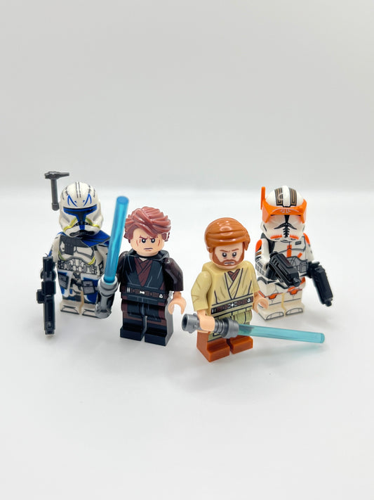 Anakin Obi-Wan Captain Rex Commander Cody