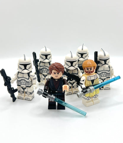 Anakin Obi-Wan Phase 1 Clone Troopers Clone Wars Bundle x5