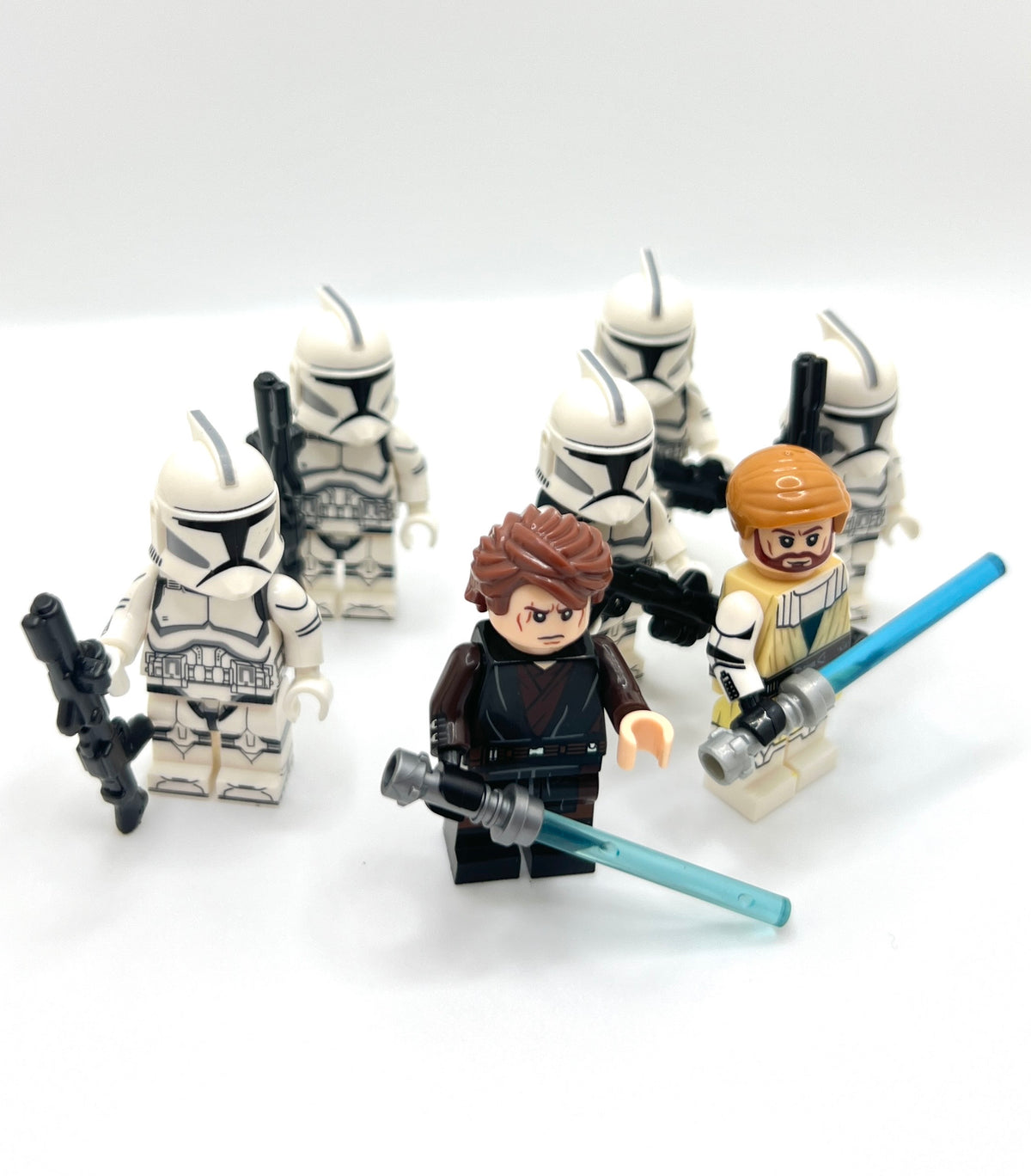 Anakin Obi-Wan Phase 1 Clone Troopers Clone Wars Bundle x5