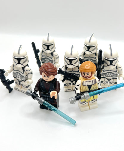 Anakin Obi-Wan Phase 1 Clone Troopers Clone Wars Bundle x5