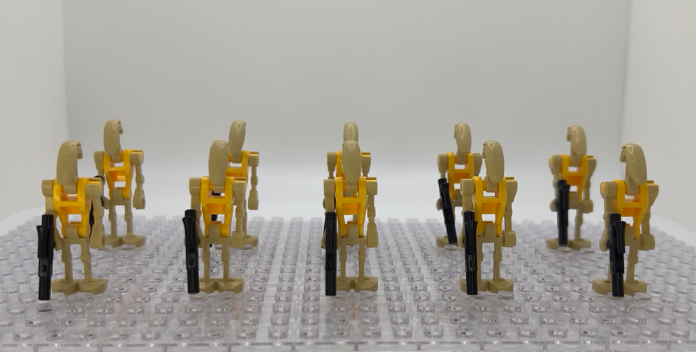 Star Wars B1 Commander Battle Droid Minifigures With Blasters